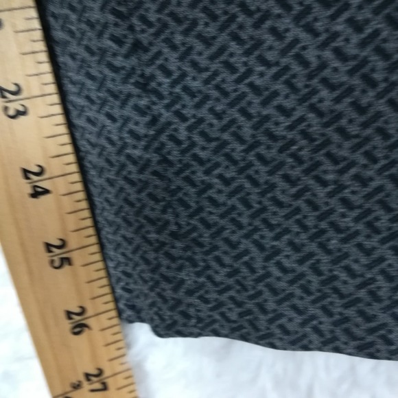 Rafaella Womens Pants Legging Gray Black Geometric Pull On High Rise Stretch 12 - Picture 5 of 10
